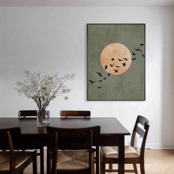 Drukāta glezna ar rāmi 60x80 cm Midnight Flight – Styler-image-3