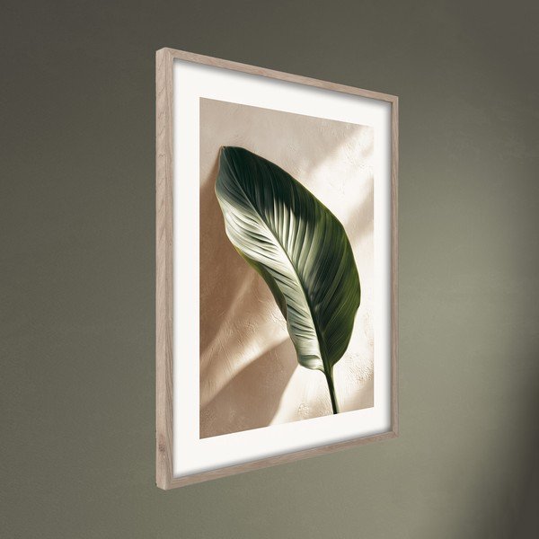 Drukāta glezna ar rāmi 50x70 cm Strelizia Leaf – Styler-image-3