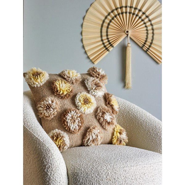 Dekoratīvais spilvens no vilnas maisījuma 50x50 cm Somma – Bloomingville-image-1