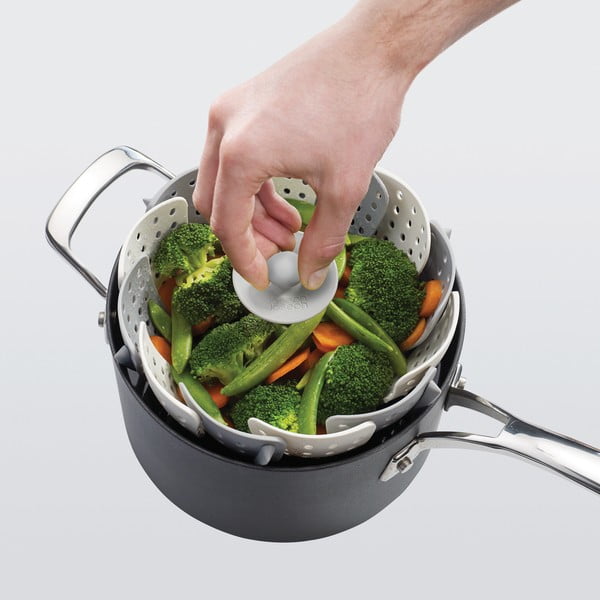 Zaļš dārzeņu tvaicētājs Joseph Joseph Lotus Plus-image-1