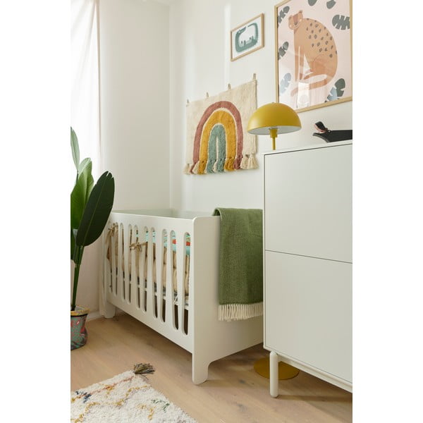 Balta bērnu gultiņa Pinio Moon, 60 x 120 cm-image-1