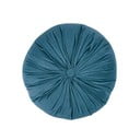 Zils samta dekoratīvais spilvens Tiseco Home Studio Velvet, ø 38 cm