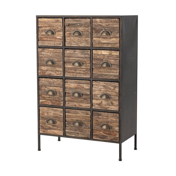 Melna/brūna metāla kumode 60,5x92x33,5 cm Matteo – Bloomingville-image-4