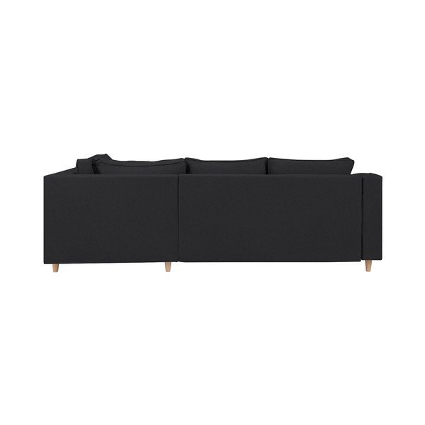 Mazzini Sofas Jonquille tumši pelēks četru sēdvietu dīvāns ar gultu, labais stūris-image-3