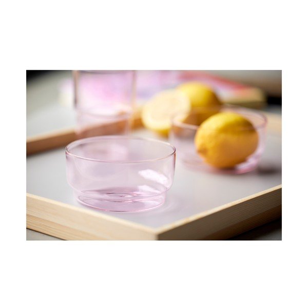 Rozā stikla bļodiņas (2 gab.) 500 ml Torino – Lyngby Glas-image-4