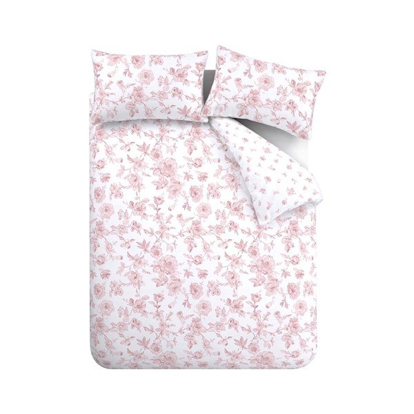 Rozā vienguļamā gultas veļa 135x200 cm Mirabelle – Catherine Lansfield