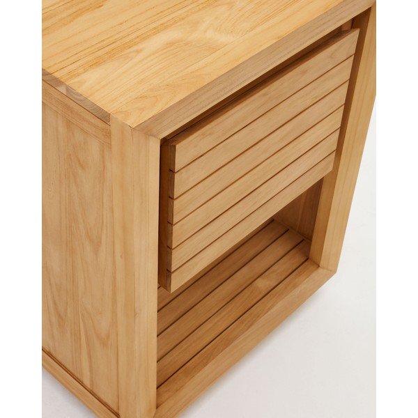 Dabīga toņa tīkkoka masīvkoka zems skapītis zem izlietnes 60x80 cm Saula – Kave Home-image-4