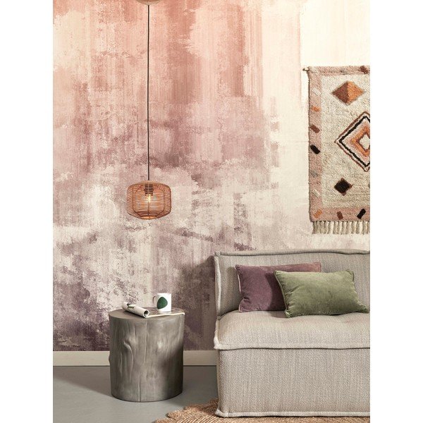 Dabīga toņa piekaramā lampa ar rotangpalmas abažūru ø 25 cm Tanami – Good&Mojo-image-3