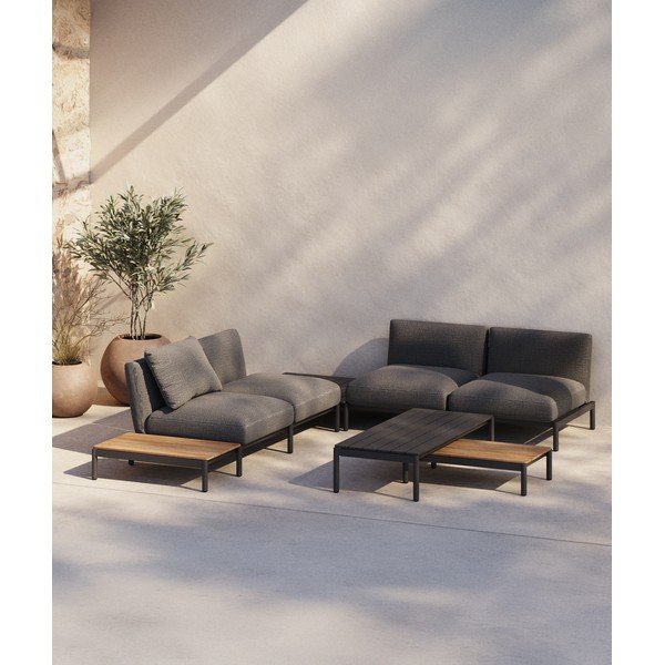 Metāla dārza kafijas galdiņš 63x149 cm Sorells – Kave Home-image-1