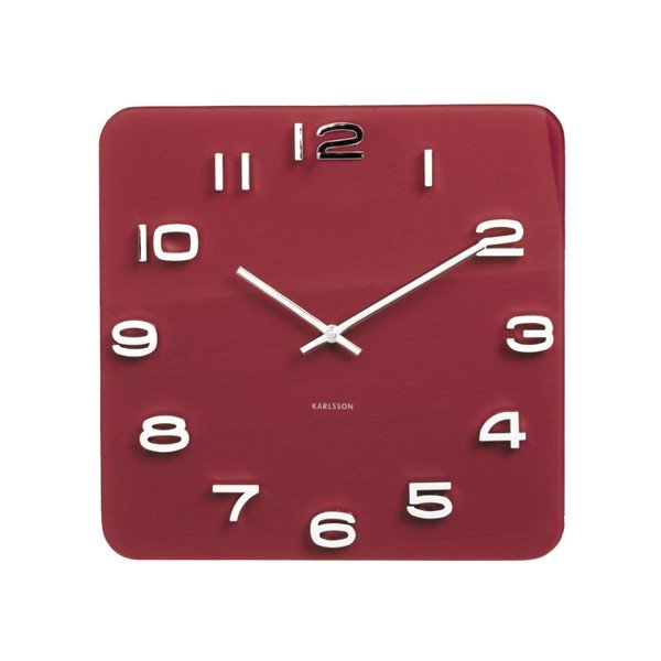 Karlsson Vintage sarkans pulkstenis, 35 x 35 cm