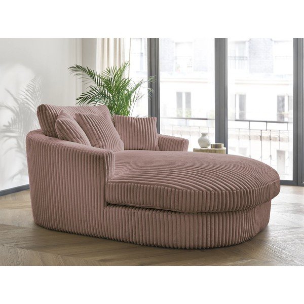 Rozā velveta atpūtas krēsls Belem – Bobochic Paris-image-1