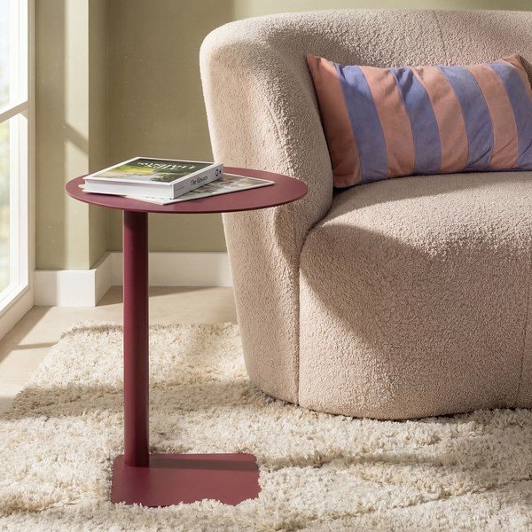Tērauda apaļš sānu galdiņš ø 40 cm Sunny – Spinder Design-image-1