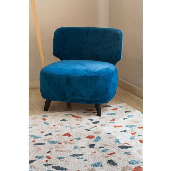 Krēmkrāsas mazgājams/ar rokām darināts kokvilnas paklājs 140x200 cm Terrazzo Marble – Lorena Canals-image-3