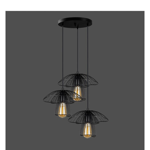 Melna piekarama lampa Squid Lighting Root, augstums 117 cm-image-1