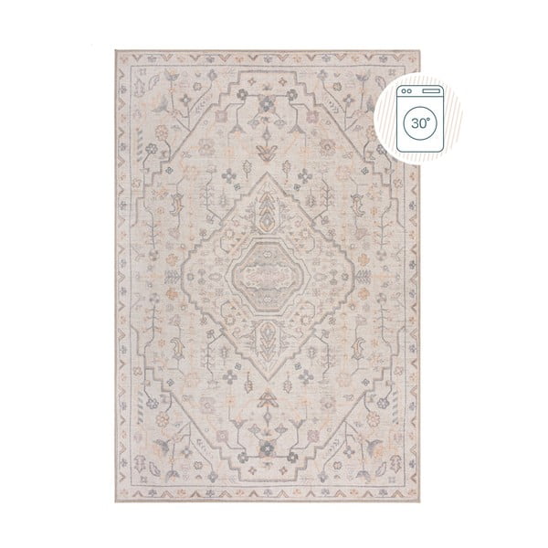 Krēmkrāsas mazgājams paklājs 115x170 cm Teo Traditional – Flair Rugs