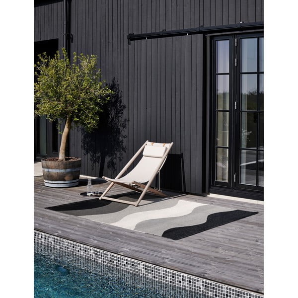 Pelēks iekštelpu un āra paklājs 70x100 cm Urvi Metal – Pappelina-image-4