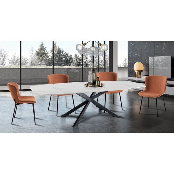 Oranži pusdienu krēsli (2 gab.) Snug – Tomasucci-image-1