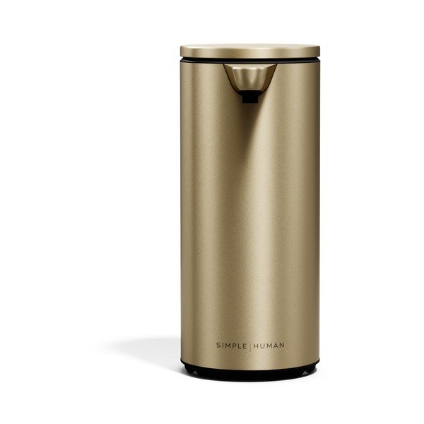 Matētas zelta krāsas tērauda automātisks ziepju dozators 266 ml – simplehuman-image-3
