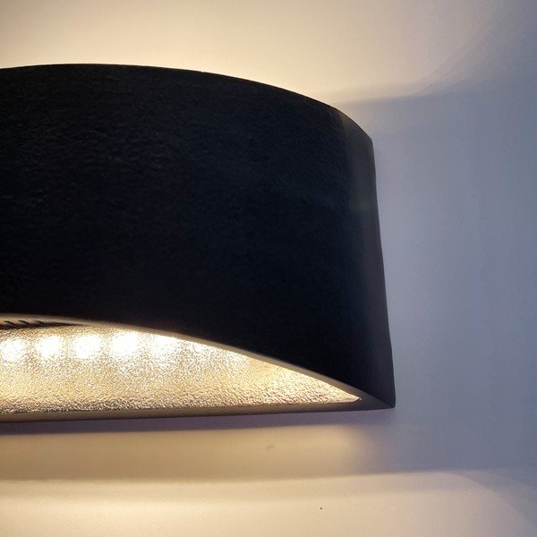 Melna LED sienas lampa ar regulējamu spilgtumu Arles – Fischer & Honsel-image-3