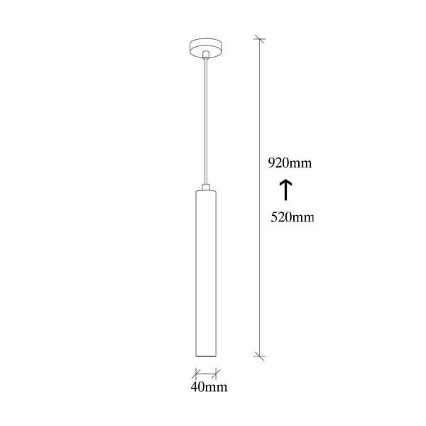 Melna piekaramā lampa ar metāla abažūru ø 4 cm Best – Opviq lights-image-4