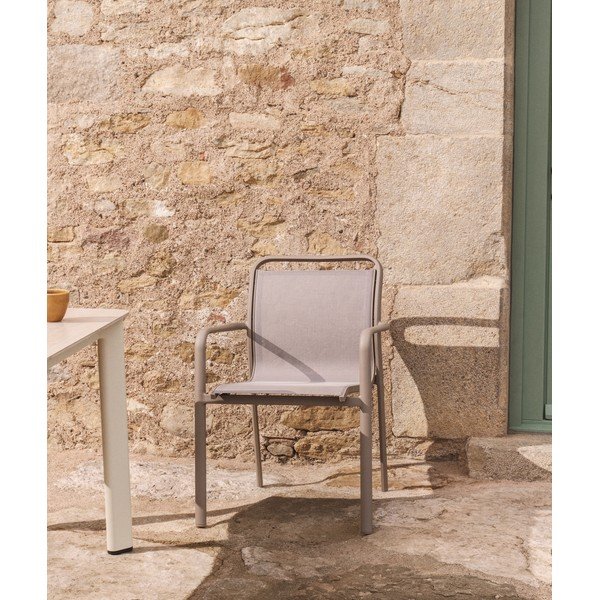 Pelēkbrūns dārza krēsls Luri – Kave Home-image-2