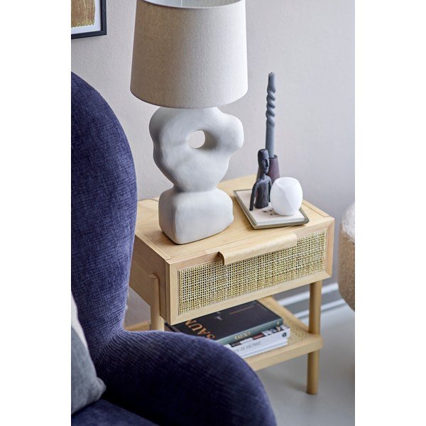 Dabīga toņa naktsskapītis ar priedes koka imitāciju Manon – Bloomingville-image-1