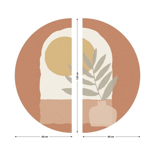 Sienas uzlīme 120x120 cm Sunrise and Olive Branch – Ambiance-image-3