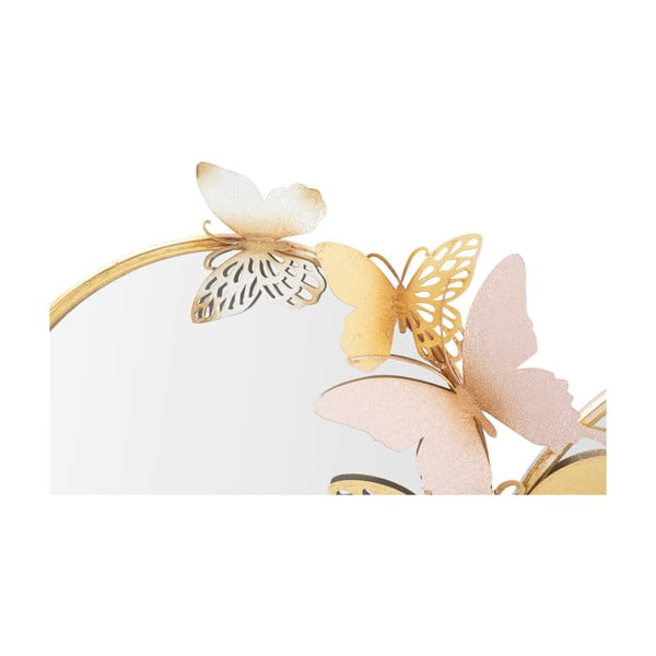 Sienas spogulis ar rozā zelta krāsas elementiem Mauro Ferretti Farfalle, 81 x 52,5 cm-image-4