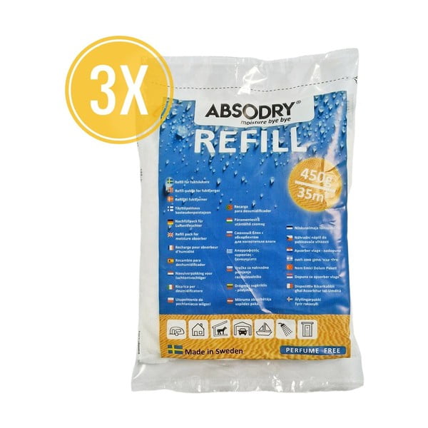 Mitruma absorbētāja tabletes (3 gab.) Absodry Maxi – Everbrand Sweden-image-1