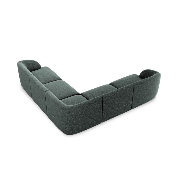 Tumši zaļš stūra dīvāns Miley – Micadoni Home-image-3
