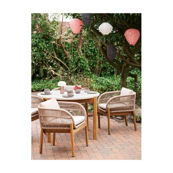 Rozā āra LED laterna ar saules baterijām (augstums 30 cm) Greatham – House Nordic-image-2