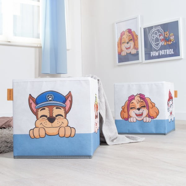 Tekstila bērnu rotaļlietu organizatori (2 gab.) 27x27x27 cm Paw Patrol – Roba-image-1