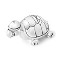 Sudraba krāsas metāla kastīte pirmajam zobam ø 8x3 cm Turtle – Zilverstad