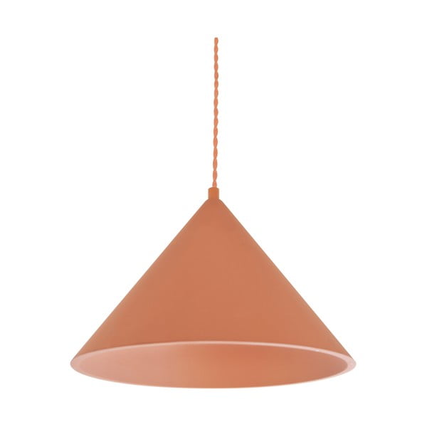 Ķieģeļu sarkana piekaramā lampa no akmens ø 30 cm Vilma – SULION-image-3