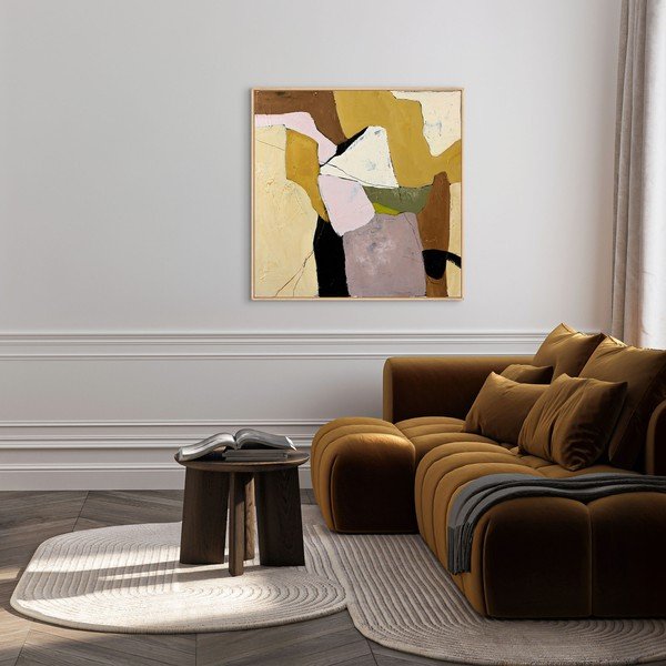 Ar rokām apgleznota glezna ar rāmi/uz audekla 101x101 cm Featured – Malerifabrikken-image-1