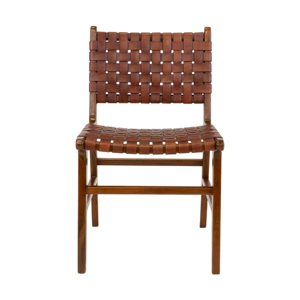 Brūni tīkkoka masīvkoka pusdienu krēsli (2 gab.) Perugia – House Nordic-image-2