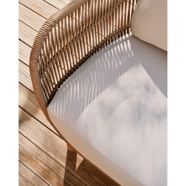 Bēšs polsterēts dārza dīvāns Catalina – Kave Home-image-4