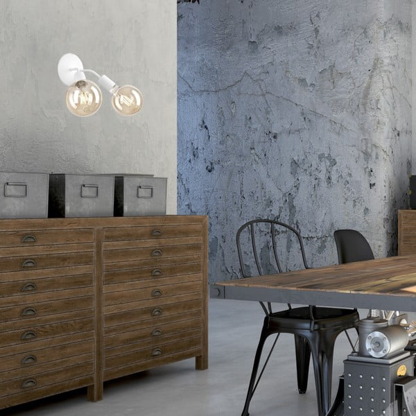 Balta sienas lampa Viggo – LAMKUR-image-1