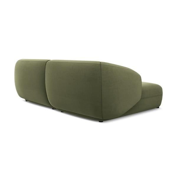 Zaļš samta stūra dīvāns (ar kreiso stūri) Moana – Makamii-image-4