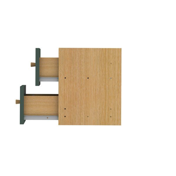 Tumši zaļa moduļu plauktu sistēma ar atvilktnēm 43x33 cm Z Cube – Tenzo-image-4