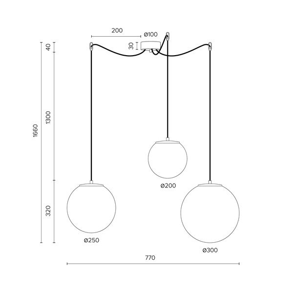 Balta trīsviru griestu lampa ar zeltītu ligzdu Sotto Luce TSUKI-image-3