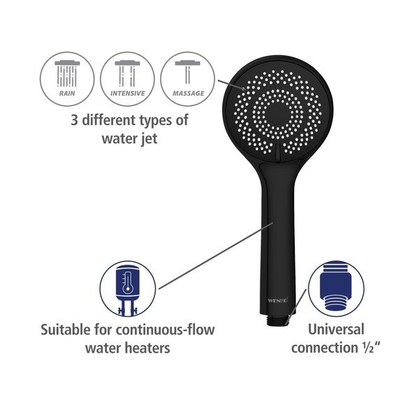 Dušas galva ø 9,5 cm Water Saving – Wenko-image-4