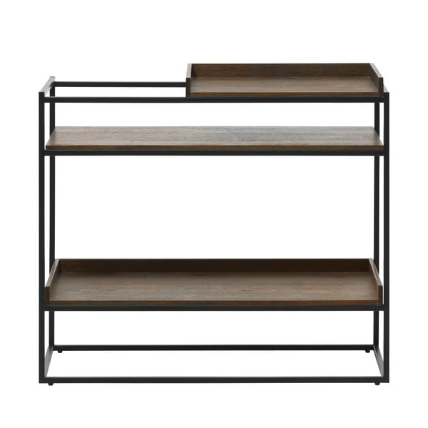 Melns/brūns konsoles galds 38x90 cm Rivoli – Unique Furniture