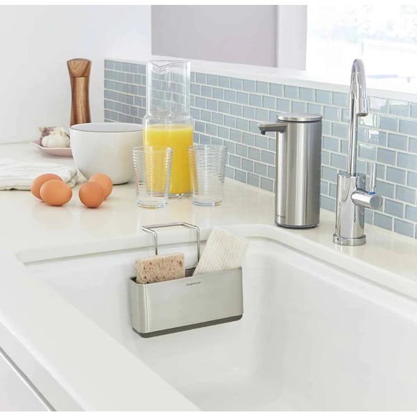 Plāns pašturošs sūkļu turētājs no metāla – simplehuman-image-1