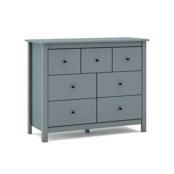 Dūmakaini zaļa priedes masīvkoka kumode 110x80x40 cm Misti – Marckeric-image-2