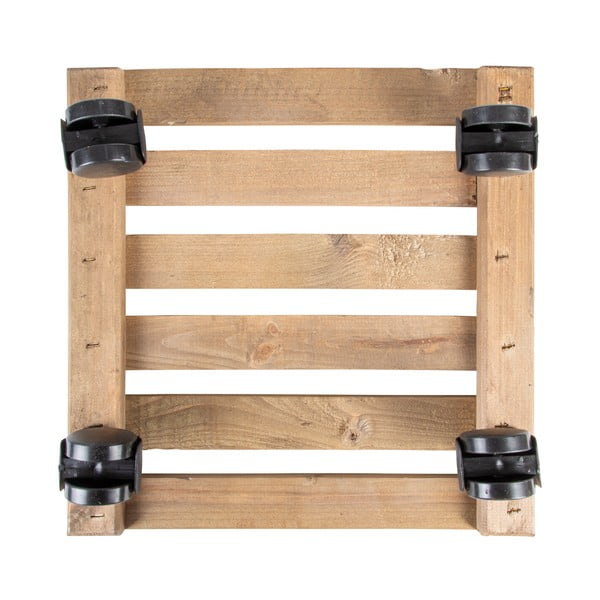 Koka pārvietojams puķu podu statīvs (augstums 8 cm) Indoor & Outdoor – Esschert Design-image-2