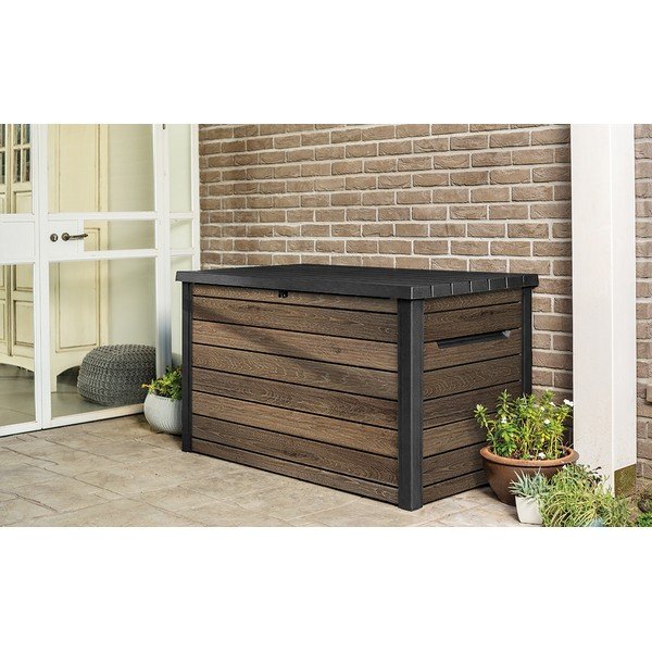 Brūna plastmasas dārza uzglabāšanas kaste Signature – Keter-image-1
