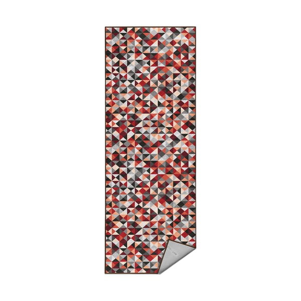 Sarkans/pelēks mazgājams celiņa paklājs 80x200 cm Ignite – Mila Home