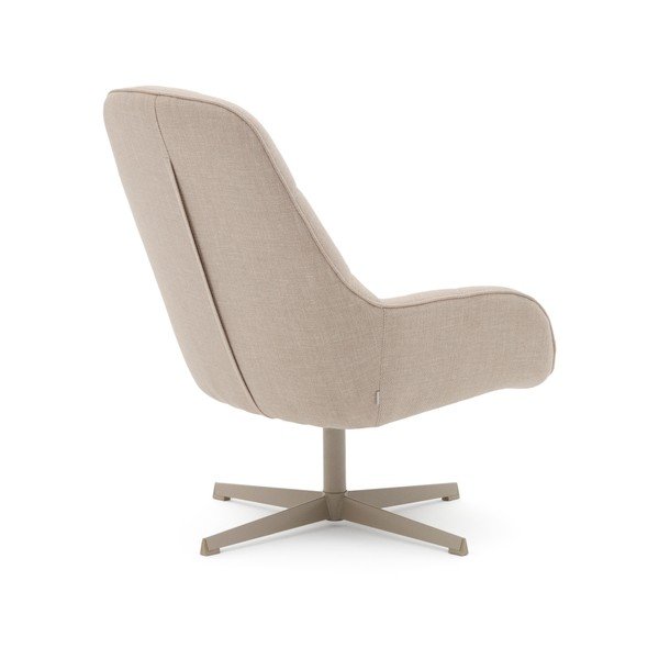 Bēšs grozāms atpūtas krēsls Jaspe – Kave Home-image-4