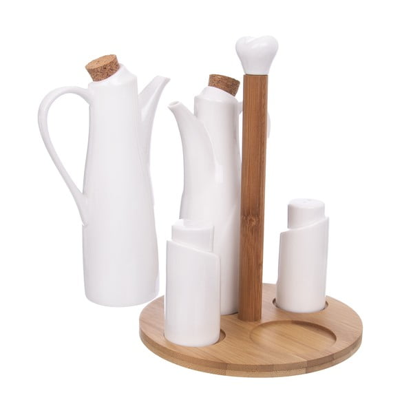 Porcelāna garšvielu trauku komplekts Whiteline – Orion-image-1